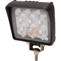 Phare de recul LED carré 18W 2160lm faisceau large Deutsch | KRAMP Phare de recul LED carré 18W 2160lm faisceau large Deutsch | 