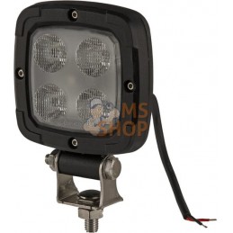 Phare de travail LED, 20 W, 2200 lm, carré, 10-80 V, faisceau large, Kramp | KRAMP Phare de travail LED, 20 W, 2200 lm, carré, 1