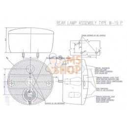 Feu multifonction arrière LED rond 12V 5 poles  Ø 142mm, Kramp | KRAMP Feu multifonction arrière LED rond 12V 5 poles  Ø 142mm, 