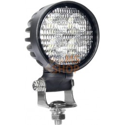 Phare de travail LED 4000lm, rond, blanc, 10/30 V, 84x126x71.8mm, prise AMP, 4 LED, 360 degrés, Kramp | KRAMP Phare de travail L