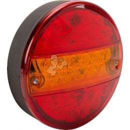 Feu arrière multifonction LED, rond, 12-24V, Ø 142mm, 5 fiches, Kramp | KRAMP Feu arrière multifonction LED, rond, 12-24V, Ø 142