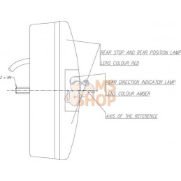 Feu arrière multifonction LED, rond, 12-24V, Ø 142mm, 5 fiches, Kramp | KRAMP Feu arrière multifonction LED, rond, 12-24V, Ø 142