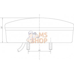 Feu arrière multifonction LED, rond, 12-24V, Ø 142mm, 5 fiches, Kramp | KRAMP Feu arrière multifonction LED, rond, 12-24V, Ø 142