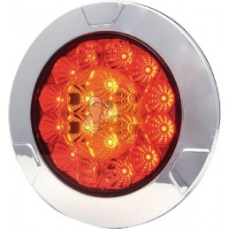 Feu arrière multifonction LED, rond, 12-24V, Ø 152mm, 5 fiches, Kramp | KRAMP Feu arrière multifonction LED, rond, 12-24V, Ø 152