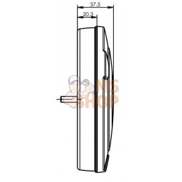 Feu arrière multifonction LED, rond, 12-24V, Ø 152mm, 5 fiches, Kramp | KRAMP Feu arrière multifonction LED, rond, 12-24V, Ø 152