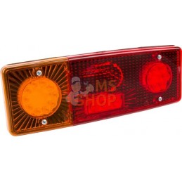 Feu arrière LED, rectangulaire, 12-24V, 287.5x100.5x65mm, 5 fiches, Kramp | KRAMP Feu arrière LED, rectangulaire, 12-24V, 287.5x