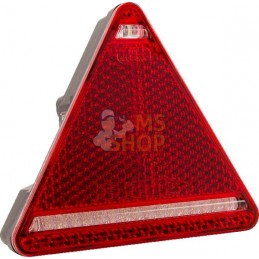 Feu arrière LED triangulaire droit, 12-24V, 163x144x38.8mm, 5 fiches, Kramp | KRAMP Feu arrière LED triangulaire droit, 12-24V, 