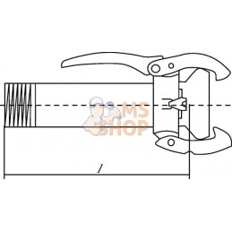 Accouplement, 6" femelle / 4" mâle filetage approprié pour Perrot, Kramp | KRAMP Accouplement, 6" femelle / 4" mâle filetage app