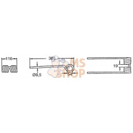 Dent de pirouette p/Vicon | KRAMP Dent de pirouette p/Vicon | KRAMPPR#565232