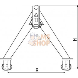 Triangle d'attelage côté tracteur | KRAMP Triangle d'attelage côté tracteur | KRAMPPR#705506