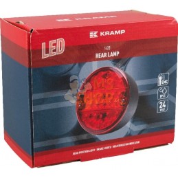 Feu arrière LED rond câblé | KRAMP Feu arrière LED rond câblé | KRAMPPR#776614