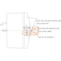 Feu arrière LED rond câblé | KRAMP Feu arrière LED rond câblé | KRAMPPR#776614