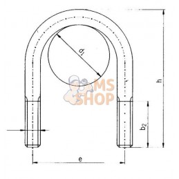 Boulon avec étrier 20 mm | KRAMP Boulon avec étrier 20 mm | KRAMPPR#733314