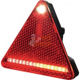 Feu arrière LED triangulaire droit, 12-24V, 163x144x38.8mm, Kramp | KRAMP Feu arrière LED triangulaire droit, 12-24V, 163x144x38