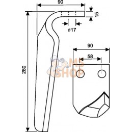 Dent de herse rotative D.p/Carraro | KRAMP Dent de herse rotative D.p/Carraro | KRAMPPR#507318