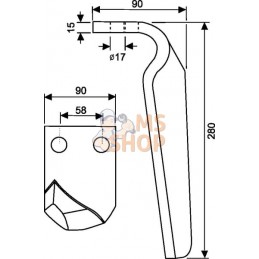 Dent de herse rotative G.p/Carraro | KRAMP Dent de herse rotative G.p/Carraro | KRAMPPR#507319