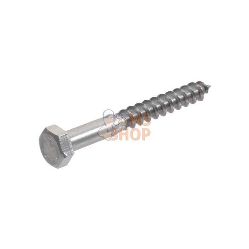 Vis à bois, Ø 8x80, hexagonal, acier inoxydable, tirefond | KRAMP Vis à bois, Ø 8x80, hexagonal, acier inoxydable, tirefond | KR Vis à bois, Ø 8x80, hexagonal, acier inoxydable, tirefond | KRAMP Vis à bois, Ø 8x80, hexagonal, acier inoxydable, tirefond | KR