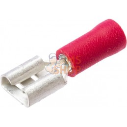 Borne femelle, rouge, 0,5-1 mm² 2,8x0,8 mm (100x), Kramp | KRAMP Borne femelle, rouge, 0,5-1 mm² 2,8x0,8 mm (100x), Kramp | KRAM