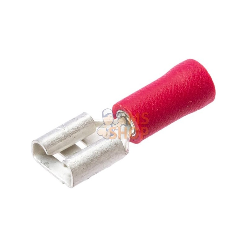 Borne femelle, rouge, 0,5-1 mm² 2,8x0,8 mm (100x), Kramp | KRAMP Borne femelle, rouge, 0,5-1 mm² 2,8x0,8 mm (100x), Kramp | KRAM