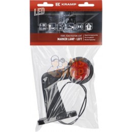 Feu de gabarit gauche LED, 12-24V, 125.5x148.5x48.6mm, Kramp | KRAMP Feu de gabarit gauche LED, 12-24V, 125.5x148.5x48.6mm, Kram