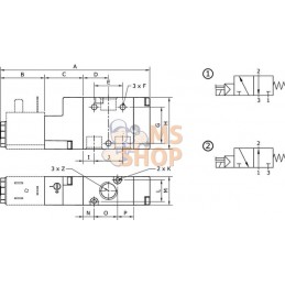 Vanne magnétique 3/2 NO-1/8" | KRAMP Vanne magnétique 3/2 NO-1/8" | KRAMPPR#841121