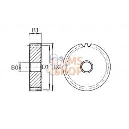 Pignon 45 dents modulaire | KRAMP Pignon 45 dents modulaire | KRAMPPR#507018