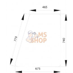Vitre de porte sup. | KRAMP Vitre de porte sup. | KRAMPPR#506719