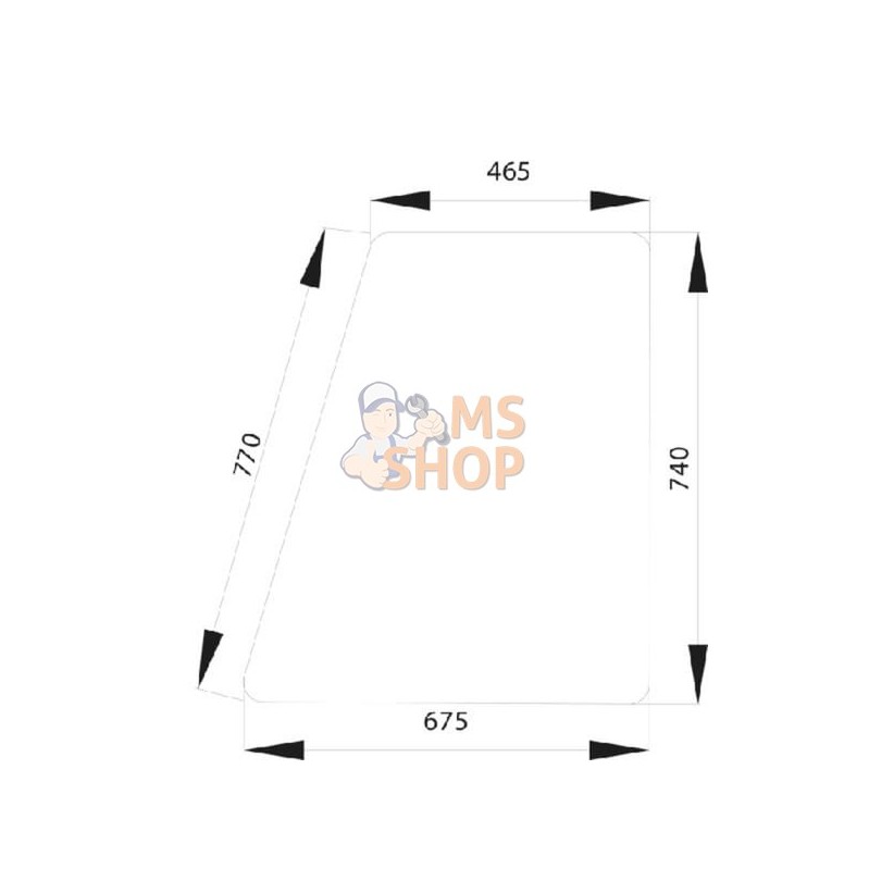 Vitre de porte sup. | KRAMP Vitre de porte sup. | KRAMPPR#506719