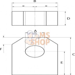 Bande fixation 30x20 - 55 - ø12 | KRAMP Bande fixation 30x20 - 55 - ø12 | KRAMPPR#564763