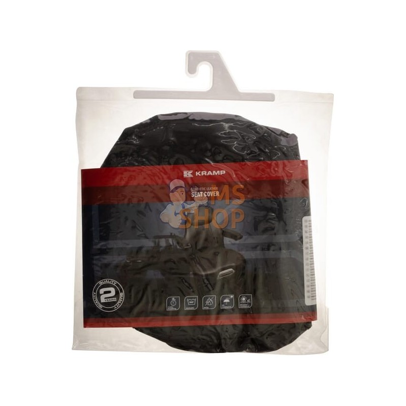 Housse de siège personnalisable, PVC, noire, conçue pour Sears | KRAMP Housse de siège personnalisable, PVC, noire, conçue pour 