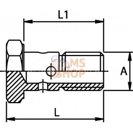 Boulon banjo M12 | KRAMP Boulon banjo M12 | KRAMPPR#461157