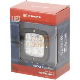 Phare de travail LED 15W 1800lm Faisceau large | KRAMP Phare de travail LED 15W 1800lm Faisceau large | KRAMPPR#840430