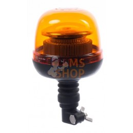 Gyrophare LED, 24W, 12-24V, ambre, montage sur poteau flexible, Ø 128mm x215mm, Kramp | KRAMP Gyrophare LED, 24W, 12-24V, ambre,