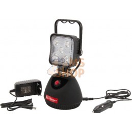 Phare de travail LED rechargeable 15W 900lm poignée + interrupteur | KRAMP Phare de travail LED rechargeable 15W 900lm poignée +