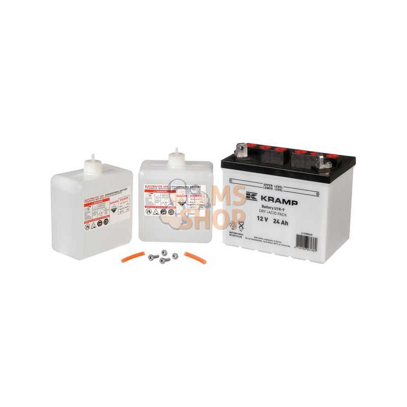 Batterie 12V 24Ah 200A avec pack d'acide Kramp | KRAMP Batterie 12V 24Ah 200A avec pack d'acide Kramp | KRAMPPR#325730