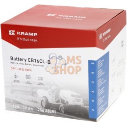 Batterie 12V 19Ah 256A avec pack d'acide Kramp | KRAMP Batterie 12V 19Ah 256A avec pack d'acide Kramp | KRAMPPR#506856
