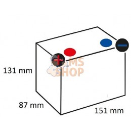 Batterie 12V 10Ah 185A avec pack d'acide Kramp | KRAMP Batterie 12V 10Ah 185A avec pack d'acide Kramp | KRAMPPR#507031