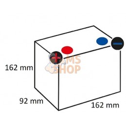 Batterie 12V 16Ah 207A avec pack acide Kramp | KRAMP Batterie 12V 16Ah 207A avec pack acide Kramp | KRAMPPR#506630