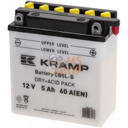 Batterie 12V 5Ah 60A avec pack d'acide Kramp | KRAMP Batterie 12V 5Ah 60A avec pack d'acide Kramp | KRAMPPR#507230