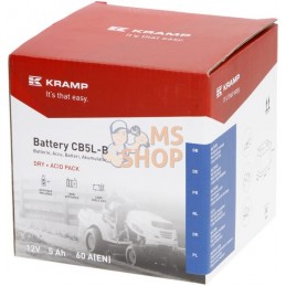 Batterie 12V 5Ah 60A avec pack d'acide Kramp | KRAMP Batterie 12V 5Ah 60A avec pack d'acide Kramp | KRAMPPR#507230