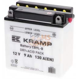 Batterie 12V 9Ah 130A avec pack d'acide Kramp | KRAMP Batterie 12V 9Ah 130A avec pack d'acide Kramp | KRAMPPR#507085