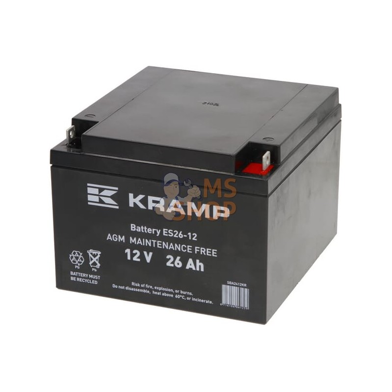Batterie 12V 24Ah fermée Kramp | KRAMP Batterie 12V 24Ah fermée Kramp | KRAMPPR#506737