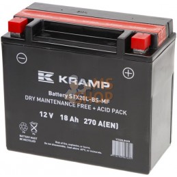 Batterie 12V 18Ah 270A avec pack d'acide Kramp | KRAMP Batterie 12V 18Ah 270A avec pack d'acide Kramp | KRAMPPR#506892