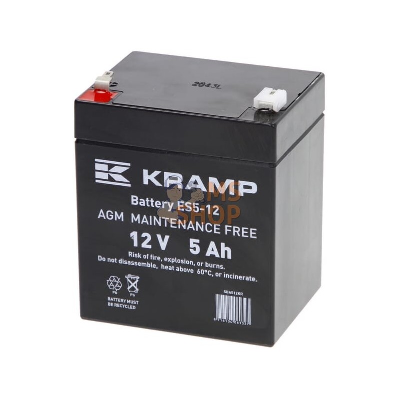 Batterie 12V 5Ah fermée Kramp | KRAMP Batterie 12V 5Ah fermée Kramp | KRAMPPR#507324
