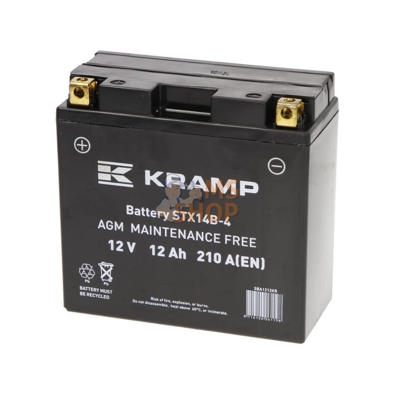 Batterie 12V 12Ah 210 A fermée Kramp | KRAMP Batterie 12V 12Ah 210 A fermée Kramp | KRAMPPR#506946