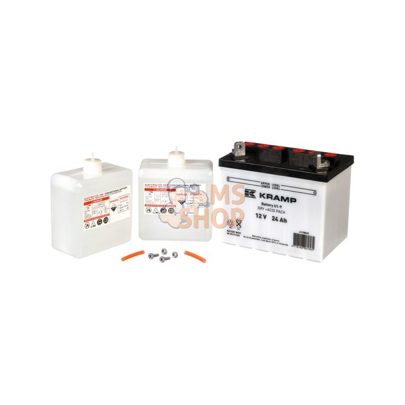 Batterie 12V 24Ah 220A avec pack d'acide Kramp | KRAMP Batterie 12V 24Ah 220A avec pack d'acide Kramp | KRAMPPR#506909