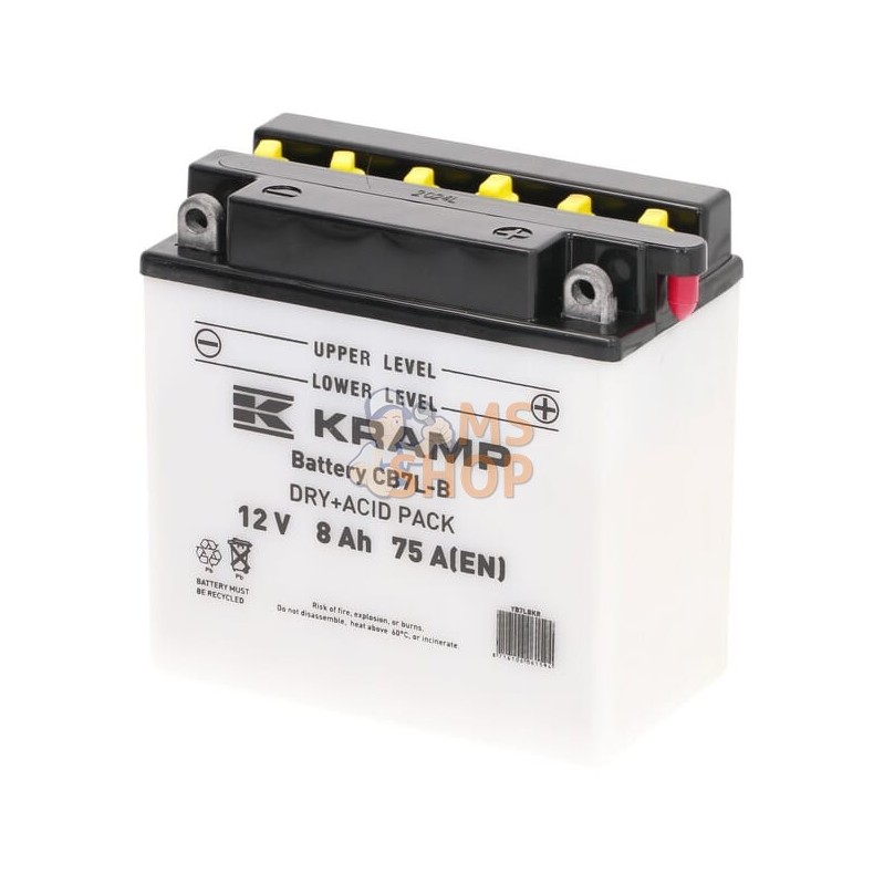 Batterie 12V 8Ah 75A avec pack d'acide Kramp | KRAMP Batterie 12V 8Ah 75A avec pack d'acide Kramp | KRAMPPR#507171