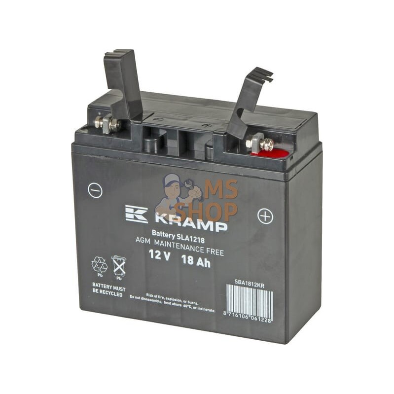 Acheter batterie-12v-18ah-270a-avec-pack-d-acide-kramp - KRAMP