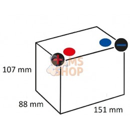 Batterie 12V 8Ah 120A avec pack d'acide Kramp | KRAMP Batterie 12V 8Ah 120A avec pack d'acide Kramp | KRAMPPR#507120