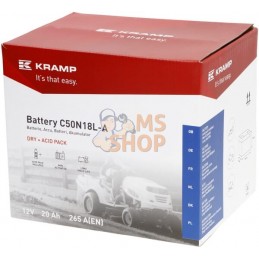 Batterie 12V 20Ah 265A avec pack d'acide Kramp | KRAMP Batterie 12V 20Ah 265A avec pack d'acide Kramp | KRAMPPR#506888